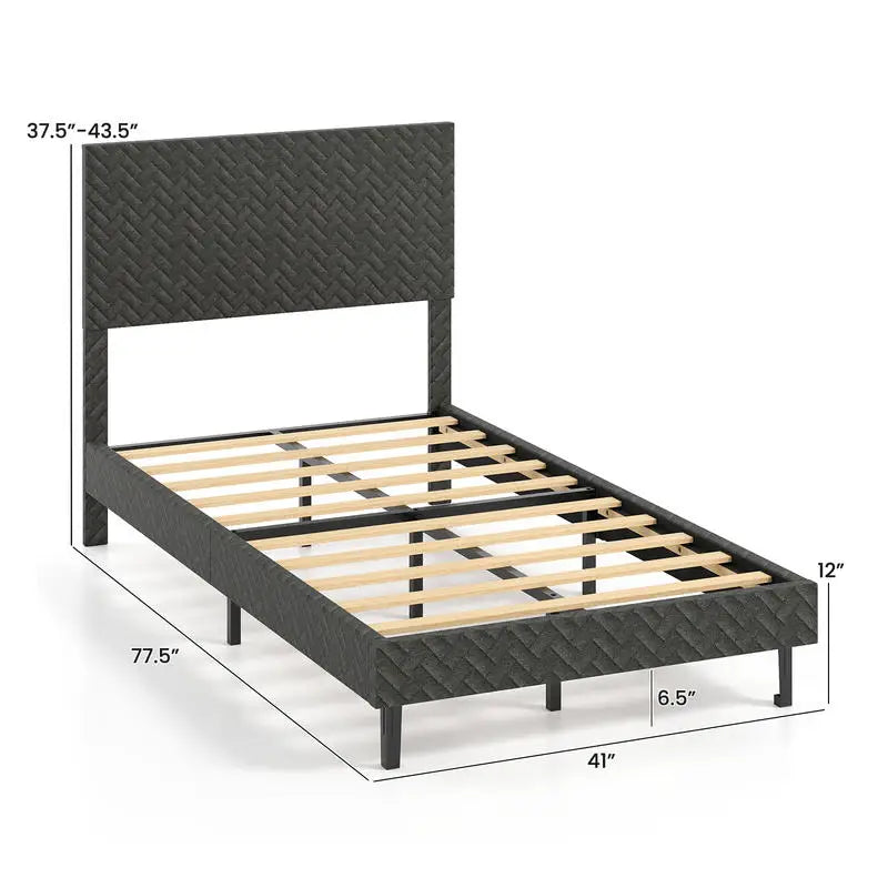 Chevron Velvet Bed
