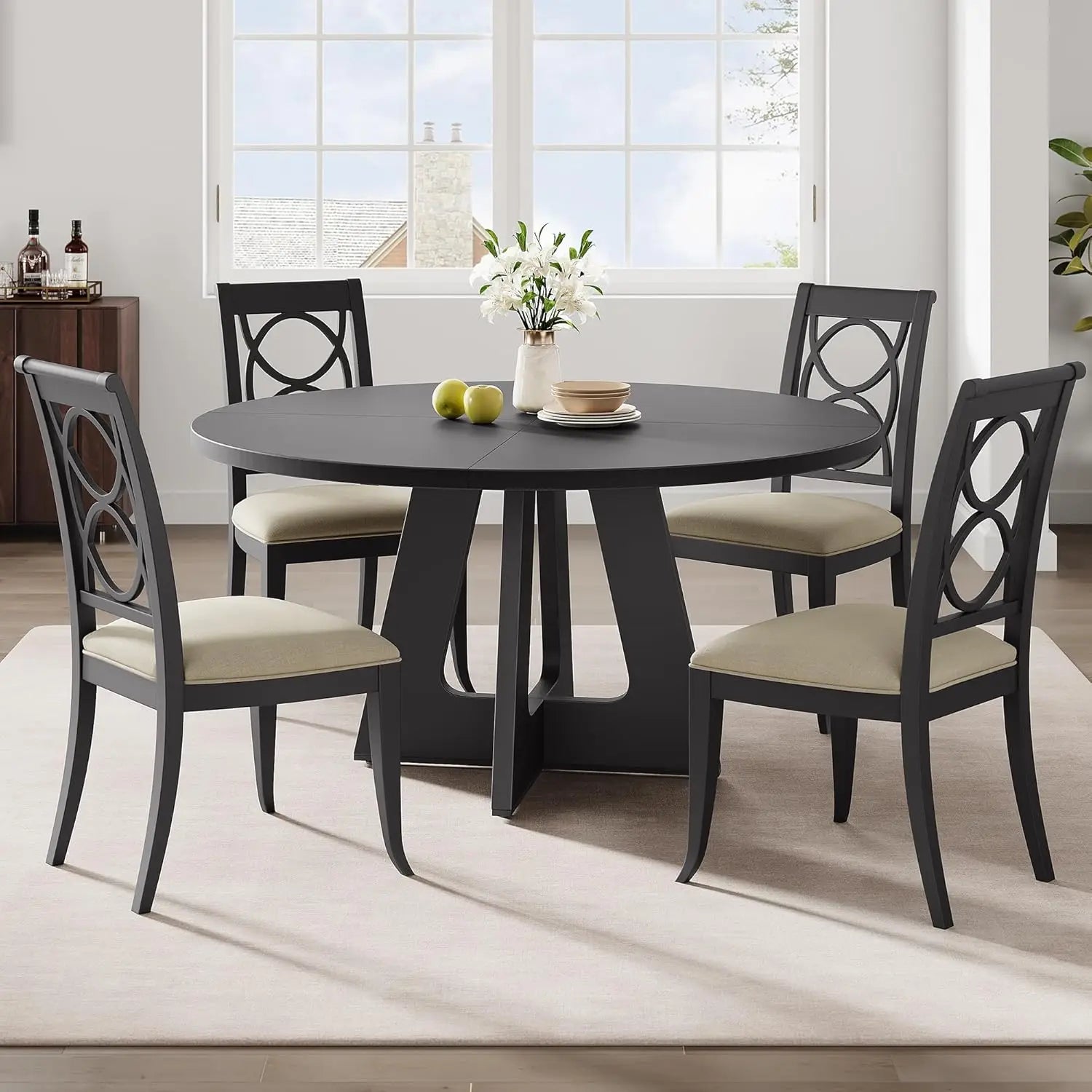 Rustic Round Dining Table