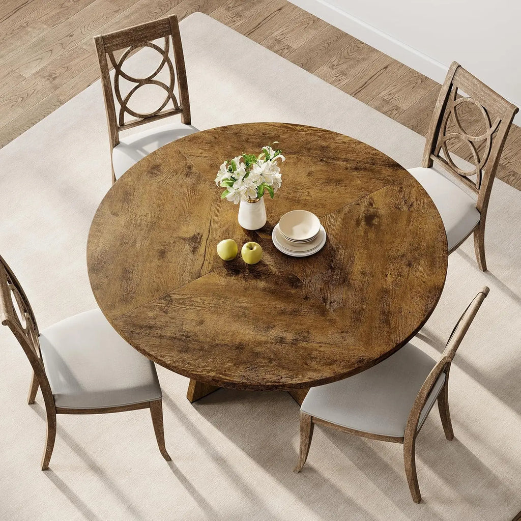 Rustic Round Dining Table