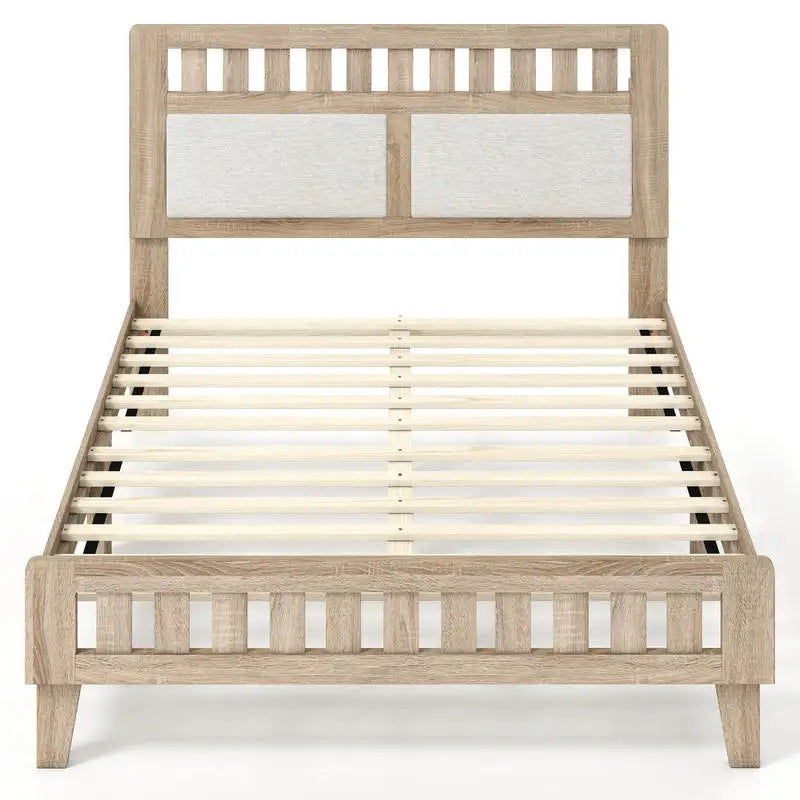Mid-Century Wood Bed