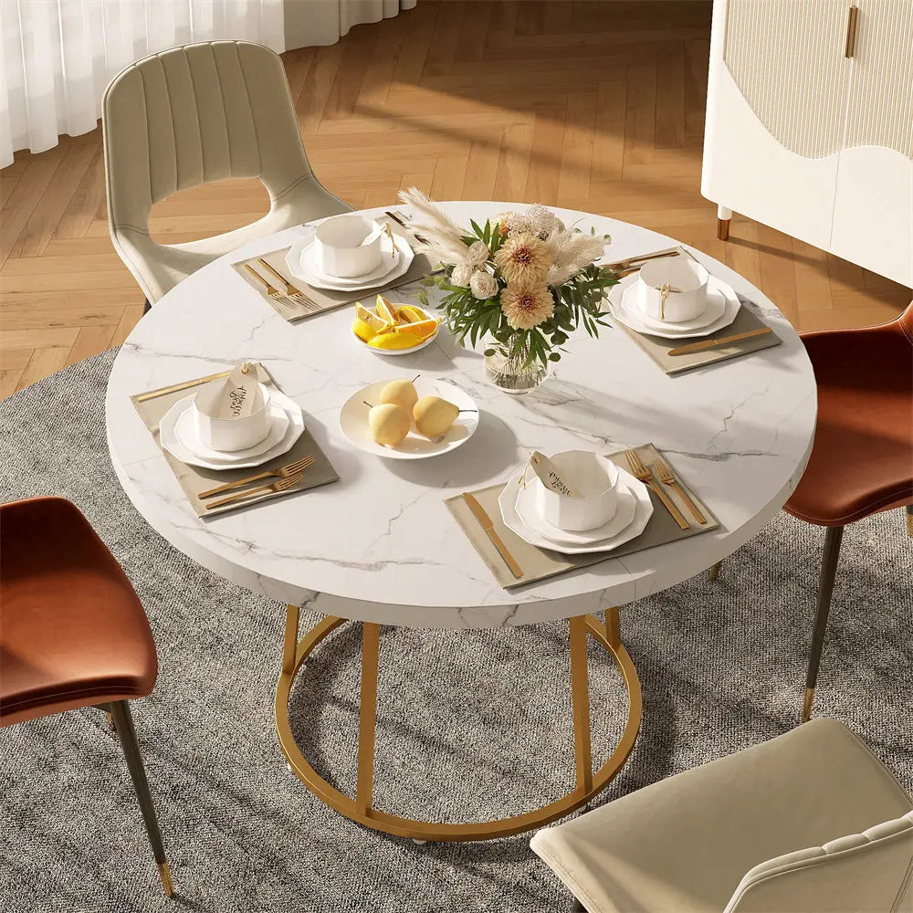 Marble Round Dining Table