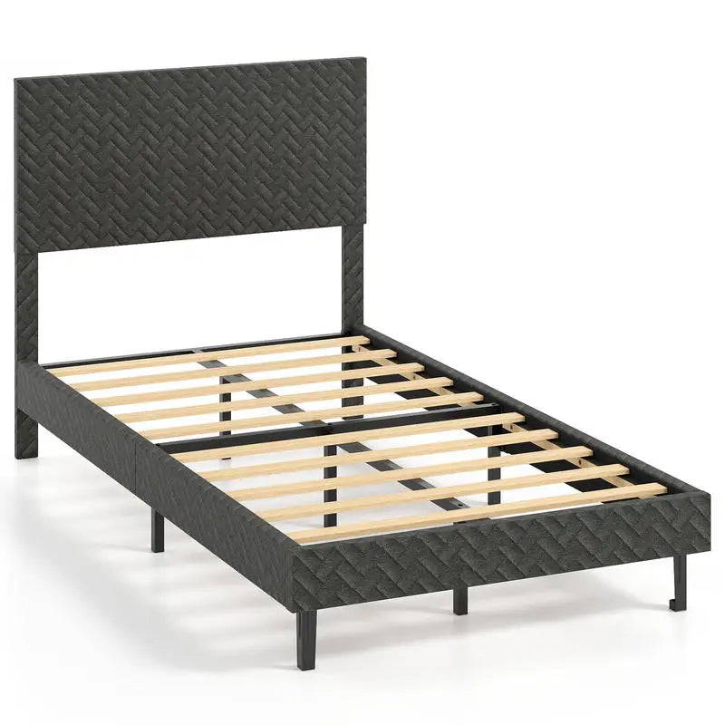 Chevron Velvet Bed