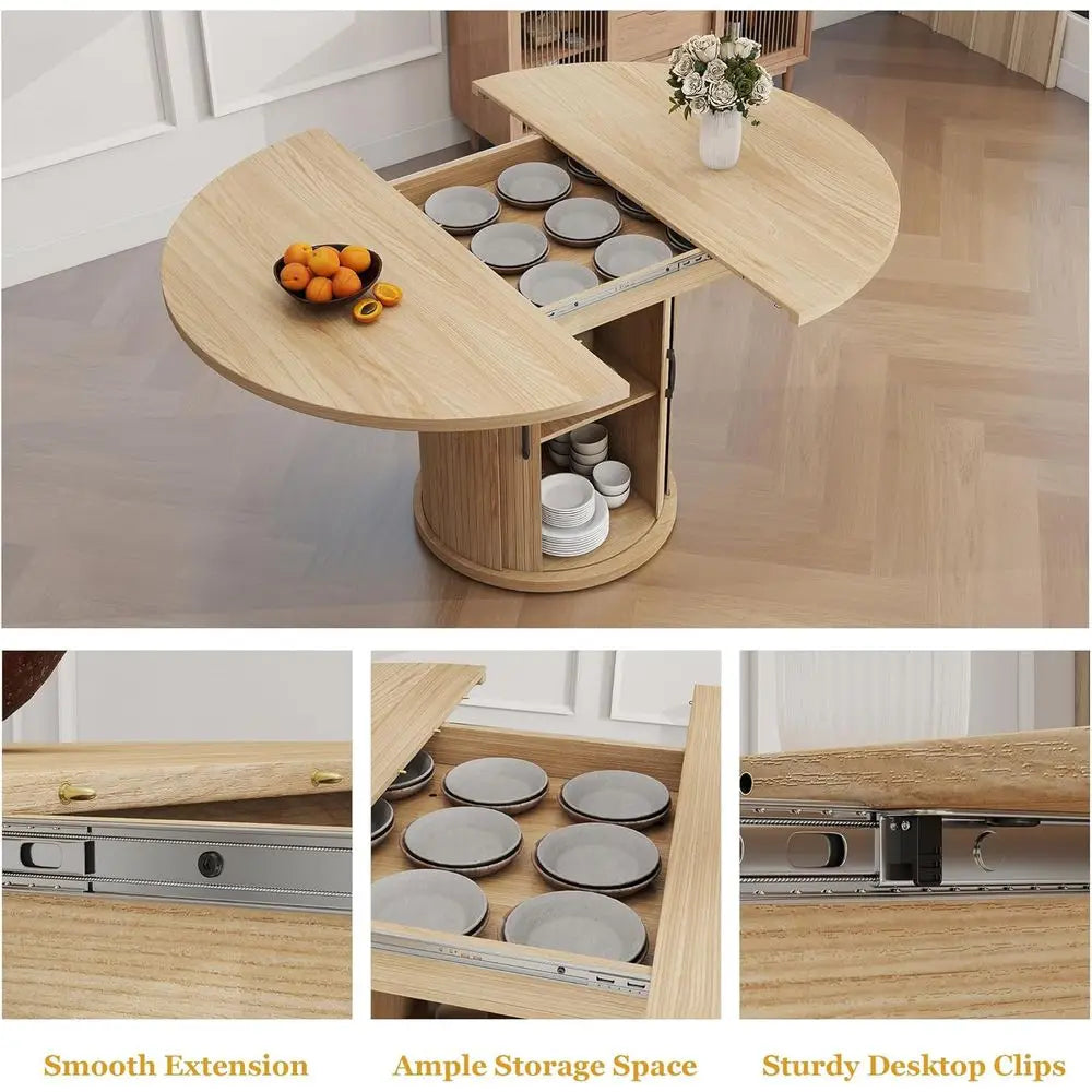 Oval Extendable Dining Table
