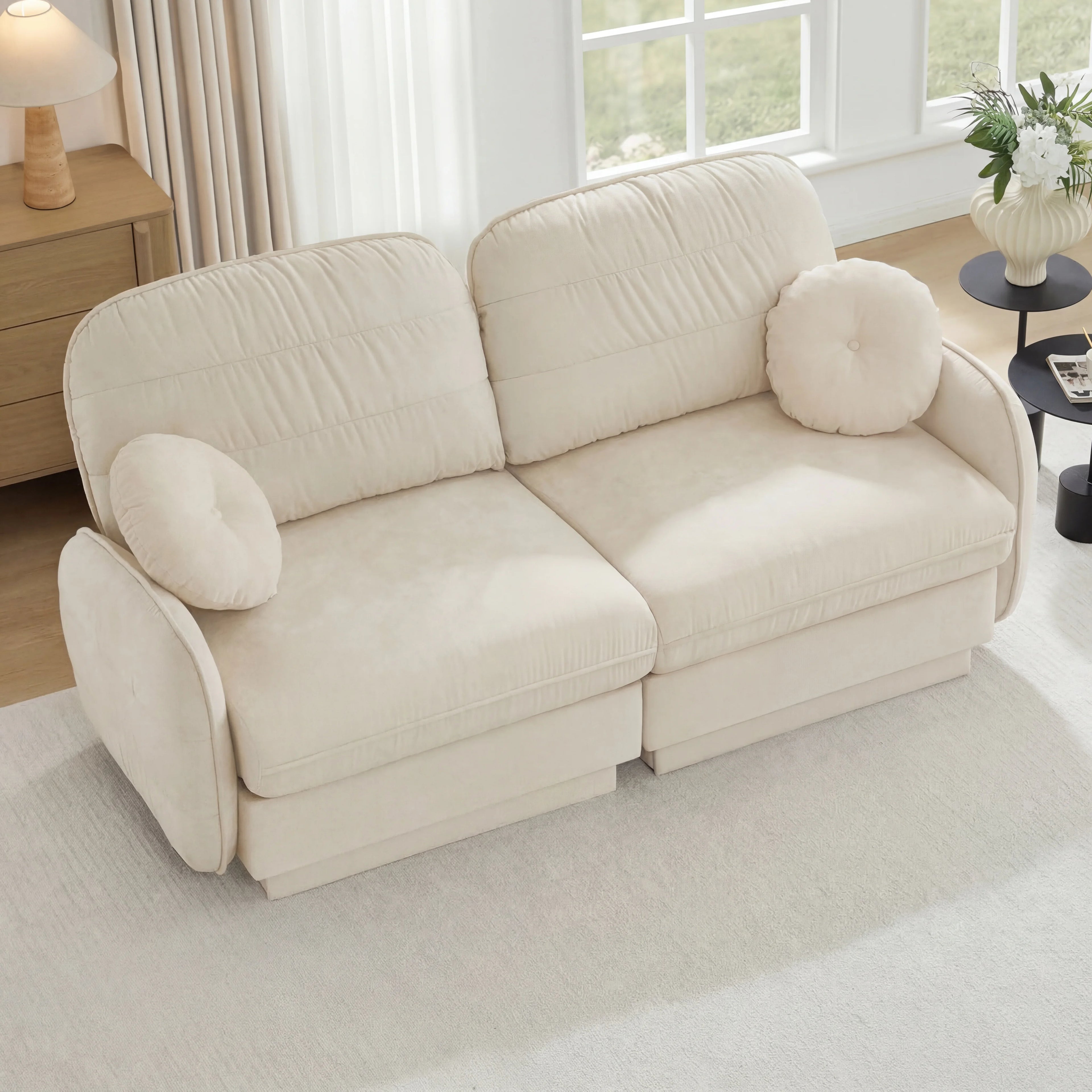 Chenille Loveseat