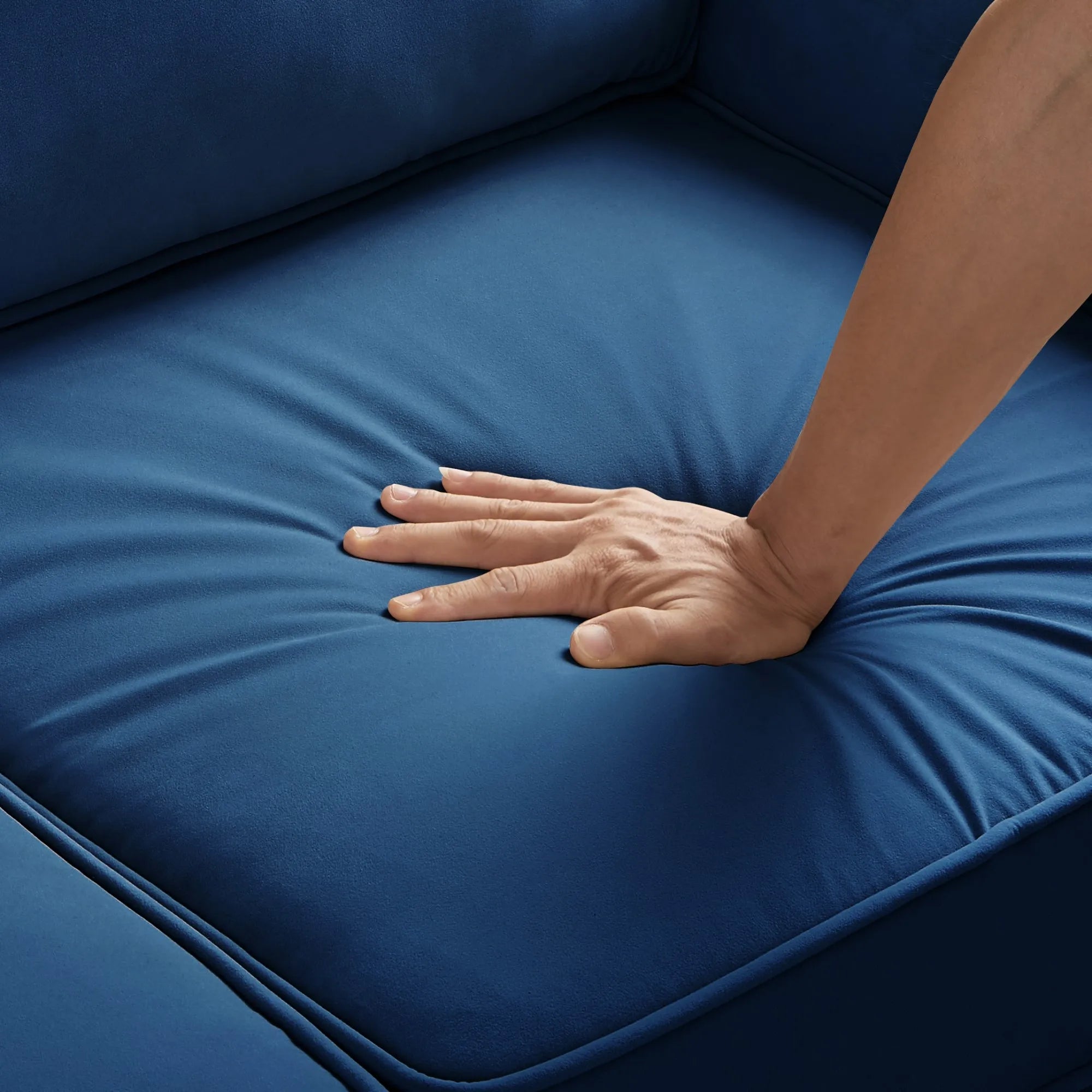 Velvet Chaise Sofa